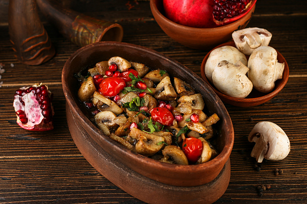 Кучмачи из грибов на кеци